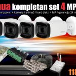 Dahua set 4 MP sa motorizovanim zoom-om komplet