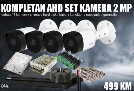 Dahua komplet set 2 MP 1080p 4 kanalni