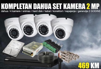 Kompletan set Dahua dome kamera 2 MP