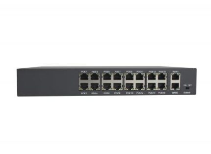 POE SWITCH 16X POE PORT 10/100MB + 2 PORT GIGA LS-HT1612