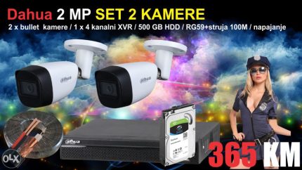 Dahua set kamera video nadzor 2 MP komplet