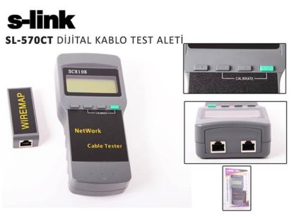 Digitalni multimodni tester SL-570CT za RJ-45/RJ-11 kabel