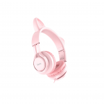 Slušalice sa mikrofonom, mačje uši, pink