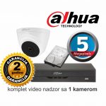 Video nadzor Dahua komplet sa 1 kamerom 5 MPX