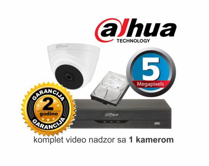 Video nadzor Dahua komplet sa 1 kamerom 5 MPX