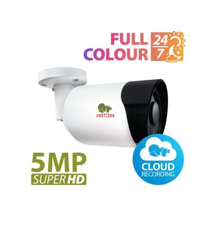 Partizan Security IP kamera 5 MPX IPO-5SP Full Colour 1.1 Cloud