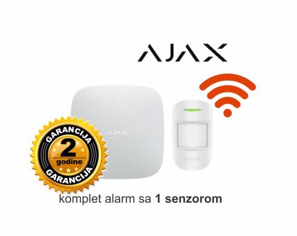 Ajax alarm komplet Starter sa 1 senzorom - kontrola putem telefona