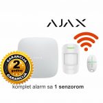 Ajax alarm komplet sa 1 senzorom i daljinskim - kontrola putem telefona