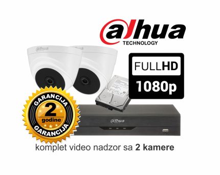Video nadzor Dahua komplet sa 2 kamere 2 MPX
