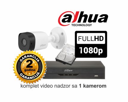 Video nadzor Dahua komplet sa jednom kamerom 2 MPX