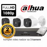 Video nadzor Dahua komplet sa 3 kamere 2 MPX