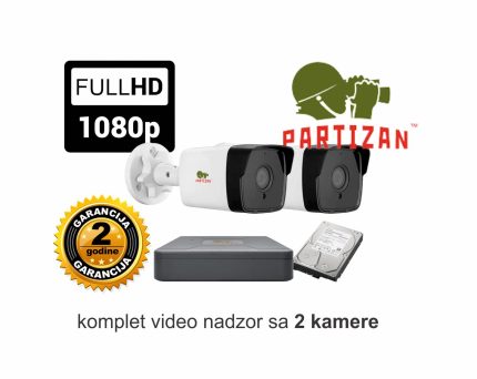 Video nadzor Partizan Security komplet sa 2 kamere 2 MPX