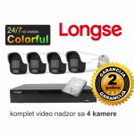 Video nadzor Longse komplet sa 4 kamere 2 MPX Full Color