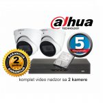 Video nadzor Dahua komplet sa 2 kamere 5 MPX moto zoom