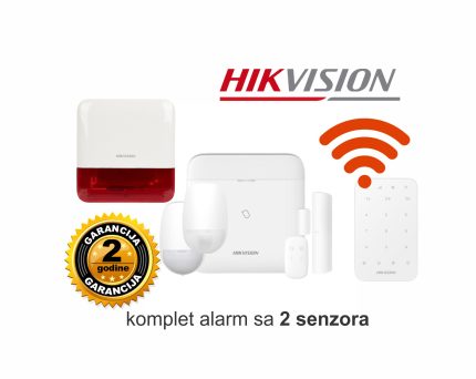 HikVision kompletan bežični alarm set DS-PWA64-KIT-WE sa vanjskom WIFI sirenom + tastatura
