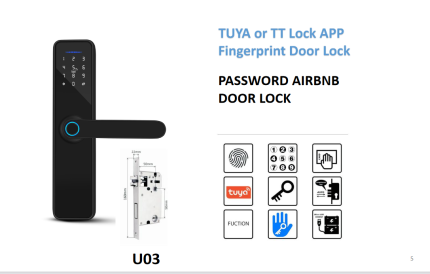 Pametna brava sigurnosna brava Tuya U03