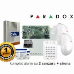 Paradox alarm komplet sa 2 senzora i sirenom SP5500+