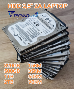 HDD 2.5" od 320GB do 2TB - polovni