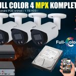 Full Color DAHUA IP SET komplet 4 MPX
