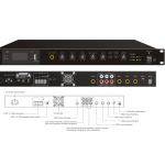 Digitalni mikser pojačalo sa MP3 Tunerom Bluetoothom T-60DTB