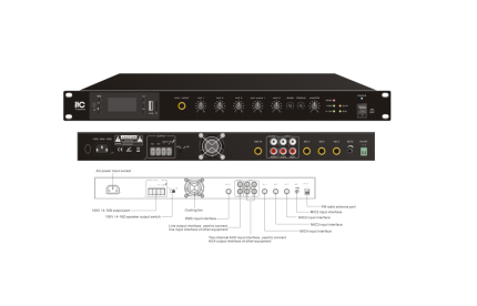 Digitalni mikser pojačalo sa MP3 Tunerom Bluetoothom T-60DTB