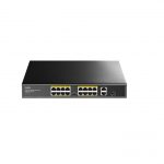 Cudy 16-Port 10/100M PoE+ Switch with 2GbE and 1 SFP Port, Model: FS1018PS1