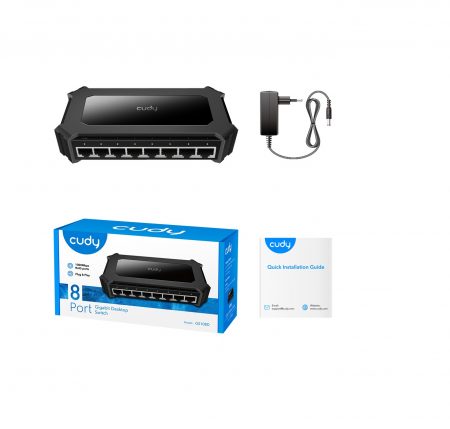 Cudy 8-Port Gigabit Desktop Switch, Model: GS108D
