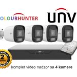 Video nadzor UNV komplet sa 4 kamere ColourHunter slika u boji uvijek