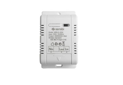 Sensbi WRELEI-20W Wi-Fi rele, 20A 250Vac