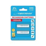 Punjive baterije ESPERANZA RECHARGEABLE Ni-MH AAA 1000MAH 2kom.