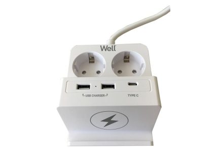 PRODUŽNI KABL 2xŠuko 2xUSB 1xUSB-C, bežični punjač