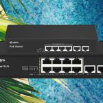 Retro poe switch 4 + 2 za video nadzor