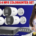 UNV set video nadzora 4 MPX ColorHunter slika u boji uvijek