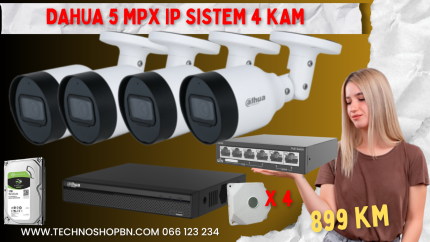 Dahua kompletan set IP kamera 5 MPX