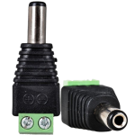 DC konektor sa stezaljkom, muški