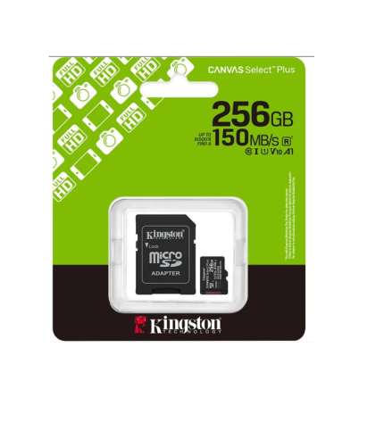 Kingston Micro SD Memory Card Class 10 256GB