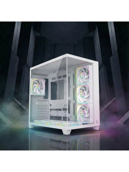 Kućište Rampage SEALITE 750W / 7*12cm ARGB / ATX Mid-T Bijelo