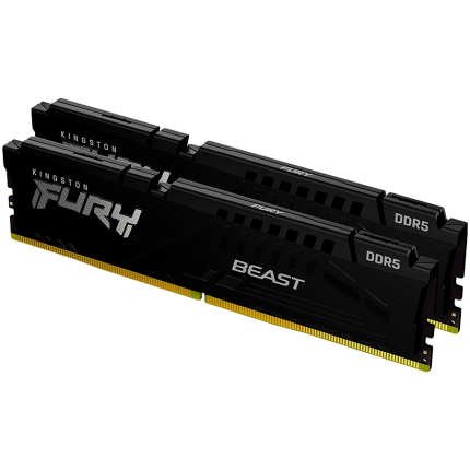 Kingston DRAM 32GB 5200MT/s DDR5 CL40 DIMM (Kit of 2) FURY Beast Black XMP
