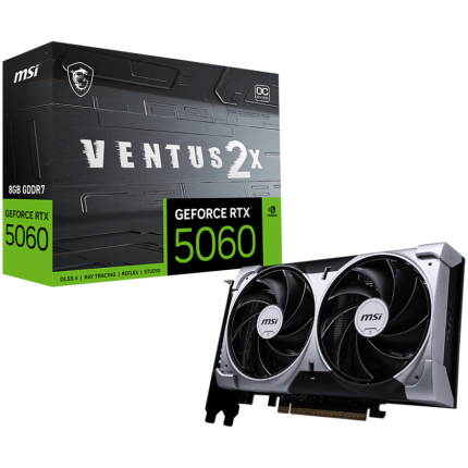 MSI Video Card NVIDIA GeForce RTX 5060 8G VENTUS 2X OC
