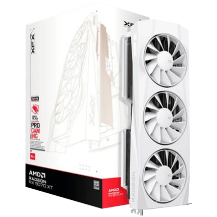 XFX Quicksilver AMD Radeon RX 9070XT White 16GB GDDR6 256-bit HDMI 3xDP