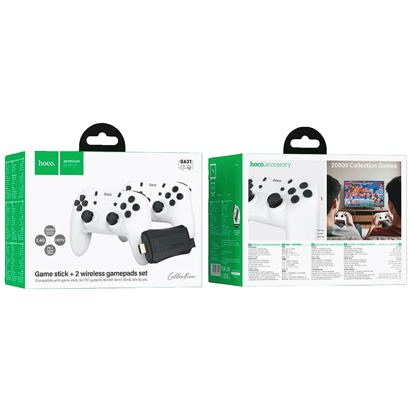 dzojstikkonzola Igraća konzola Game Stick sa 2 bežična kontrolera - Slika 1