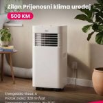 Prijenosni/ Mobilni klima uređaj, 3u1, 9000 Btu, 2.6 kW