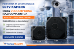 Rbox u crnoj boji 13 x 13 x 5 dozna za kameru plastična - Slika 2