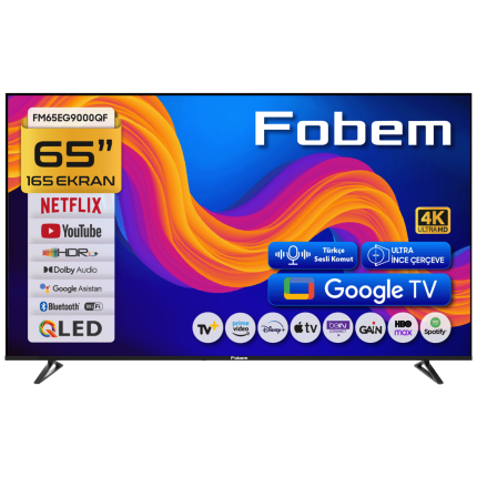 Televizor Smart QLED 1000Hz 4K UltraHD 65, Google TV - Fobem | Televizori i oprema / Televizori