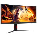 Monitor AOC Gaming CU34G4CA Curved 34″, UWQHD (3440×1440), Fast VA, 1500R, 180Hz, 1ms (GtG), 450cd/m2, 3000:1, Adaptive Sync, HDR400, USB hub, - Slika 5