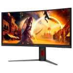 Monitor AOC Gaming CU34G4CA Curved 34″, UWQHD (3440×1440), Fast VA, 1500R, 180Hz, 1ms (GtG), 450cd/m2, 3000:1, Adaptive Sync, HDR400, USB hub, - Slika 4